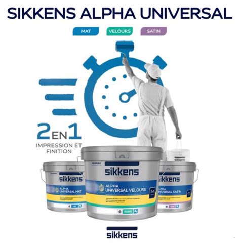 Alpha Universal Velours Sikkens Comptoir Des Peintures Reims