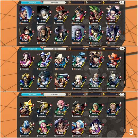 Opbr One Piece Bounty Rush Account Ex Zoro Shanks Biru Roger