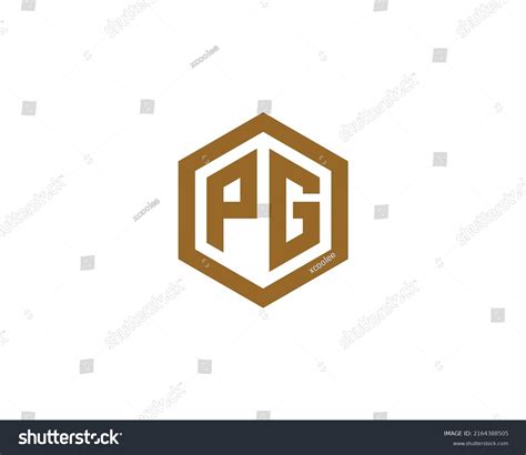 Pg Logo Design Vector Template Stock Vector Royalty Free 2164388505