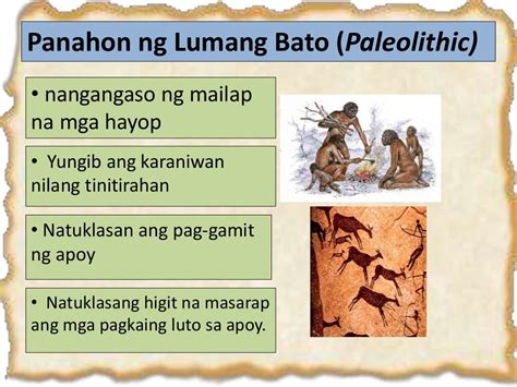 Ed Tech 2 Panahon Ng Paleolitiko Neolitiko At Metal