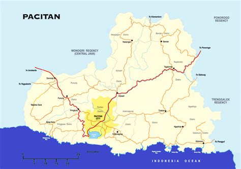takjub indonesia peta kabupaten pacitan