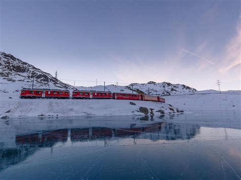 Percorso Trenino Del Bernina Da Tirano A St Moritz