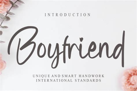 Boyfriend Font By Creativewhitee · Creative Fabrica