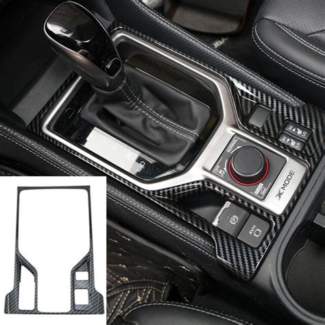 Pcs Abs Carbon Console Gear Shifter Panel Cover For Subaru Forester