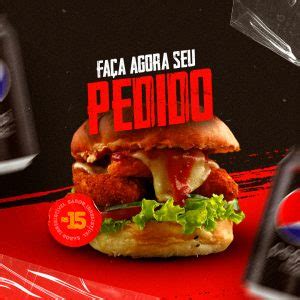 Faça Agora seu Pedido Hamburgueria Social Media PSD Editável download