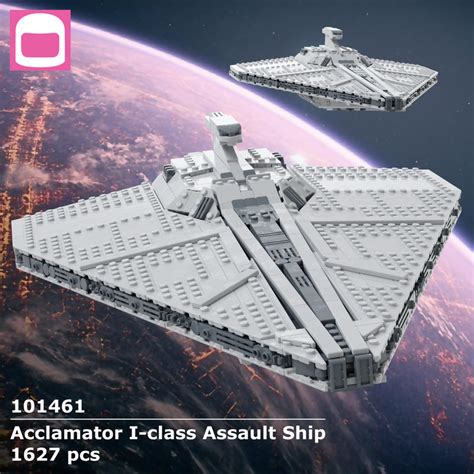 Lego Moc Acclamator I Class Assault Ship By Ky E Bricks Rebrickable Build With Lego