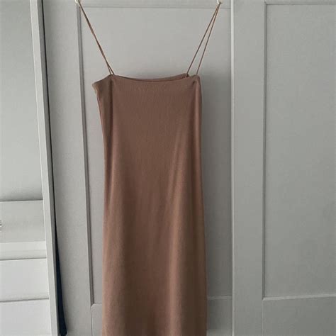 Nude Dress From Zara Depop