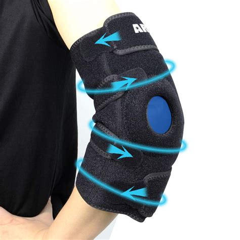 Arris Elbow Ice Pack Wrap With Support Wrap Hot Cold Therapy For Pain Relief Reusable Gel