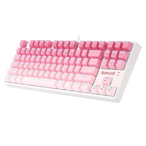 REDRAGON DAKSA K576W TKL MECHANICAL GAMING KEYBOARD – WHITE/PINK | ICE ...