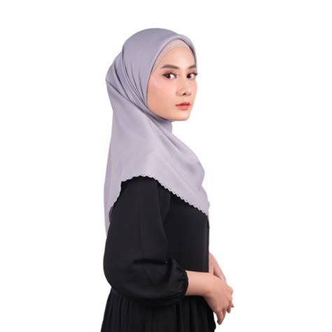 Jual Jilbab Segi Empat Shinar Glamour Sonic Laser Cut Ansania Original