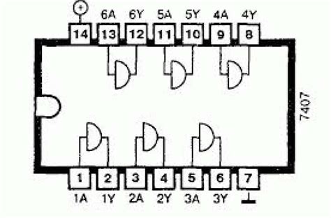 Jual Hex Buffer Driver Open Collector Outputs 74LS07 Di Seller DiY Tech