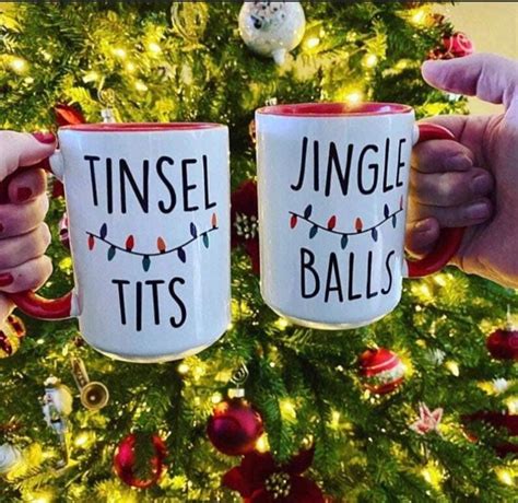 Tinsel Tits Jingle Balls Funny Christmas Mug Christmas Etsy