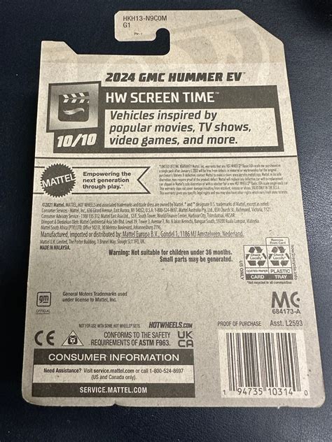 Hot Wheels 2024 GMC Hummer EV HW Screen Time 10 10 Barbie The Movie Etsy