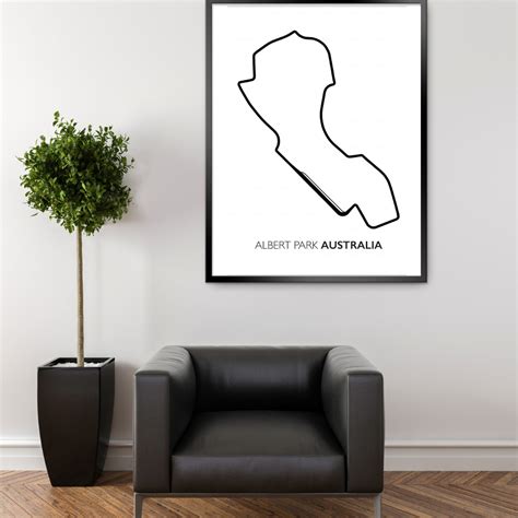 Australia Race Track A4 Becauseracecarbox