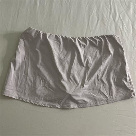 Frankies Bikinis White Bikini Skirt Size Small Depop