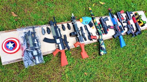 Mencari Mainan Tembak Tembakan New Gun M16 Granat Nerf Gun AK47 Gun