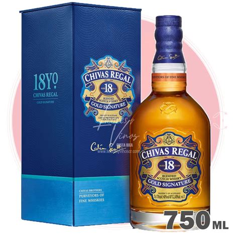 Chivas Regal 18 años Gold Signature 750ml Blended Scotch Whisky