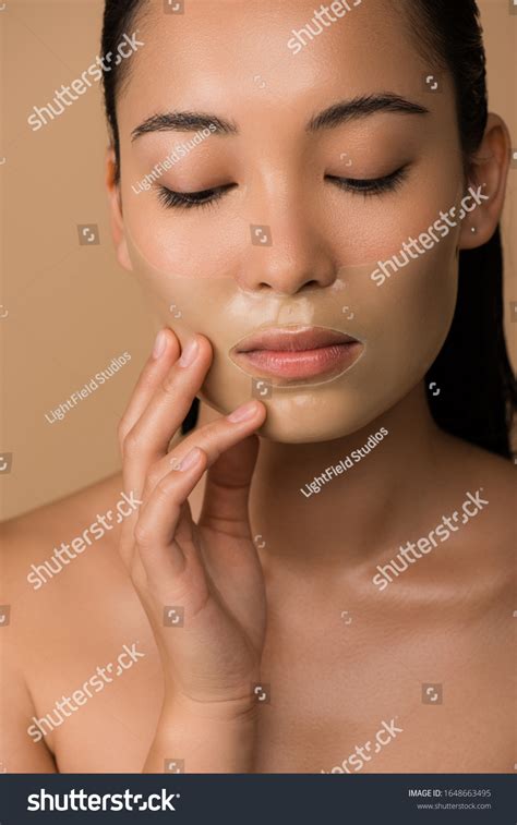 Beautiful Naked Asian Girl Closed Eyes Stock Photo 1648663495 Shutterstock