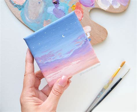 View Mini Canvas Art Painting Ideas Aesthetic