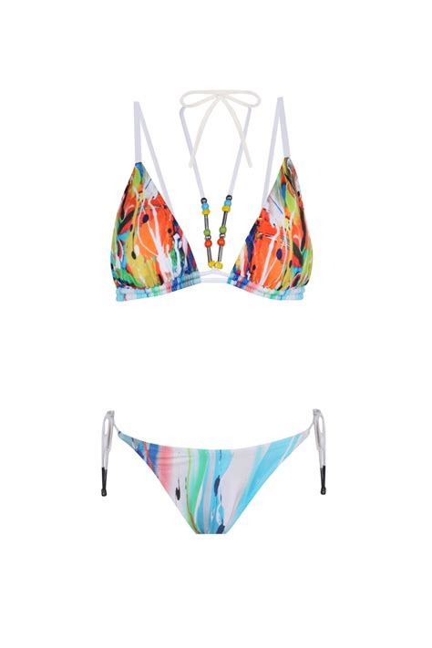 ZEKİ Boncuklu Üçgen Bikini Fiyatı Yorumları Trendyol