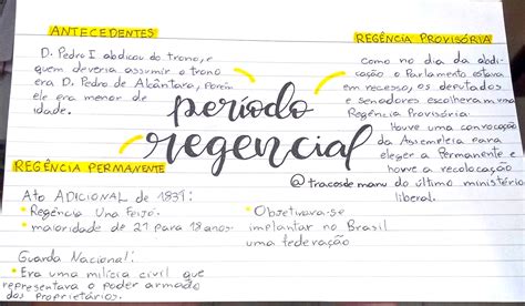 MAPA MENTAL SOBRE PERÍODO REGENCIAL Maps4Study