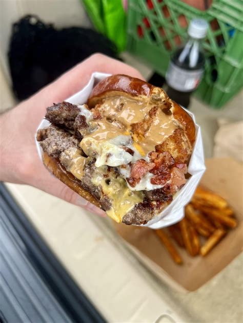 One Of The Best Burgers Ive Ever Had From A Food Truck Rburgers