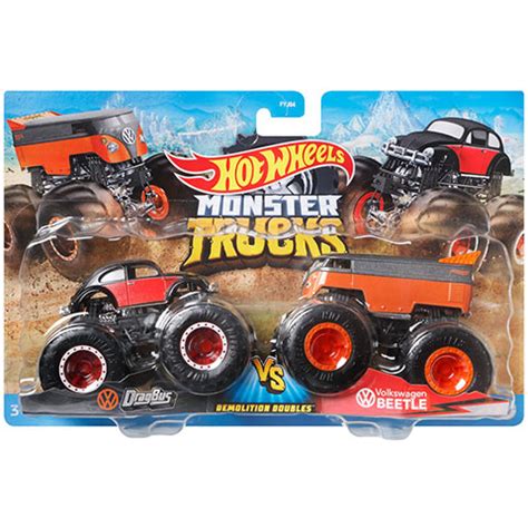 Hot Wheels Monster Trucks Vw Dragbus Vs Volkswagen Beetle Dupla J Rm Csomag Mattel V S Rl S