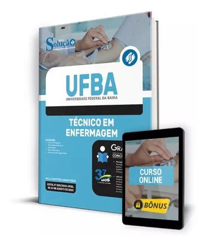 Apostila Ufba 2022 Técnico Em Enfermagem Parcelamento sem juros