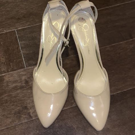 Patent Nude Ankle Strap Heels Stiletto Heel With Depop