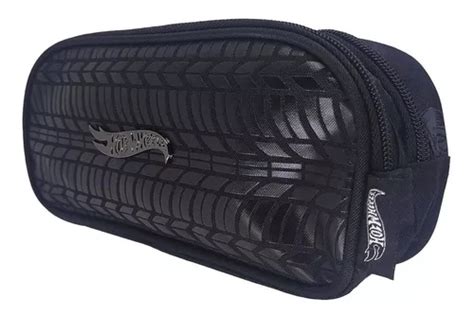 Estojo Escolar Duplo Hot Wheels Preto Up You Parcelamento Sem Juros