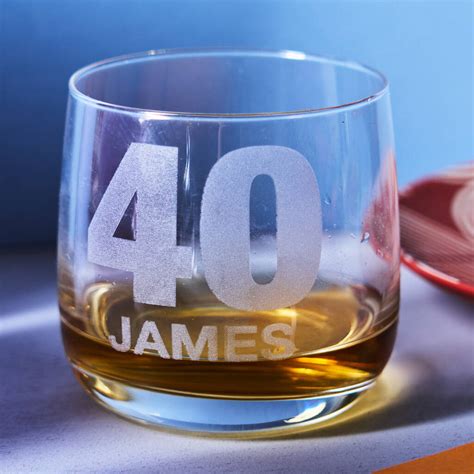 Personalised Birthday Whiskey Glass By Sophia Victoria Joy