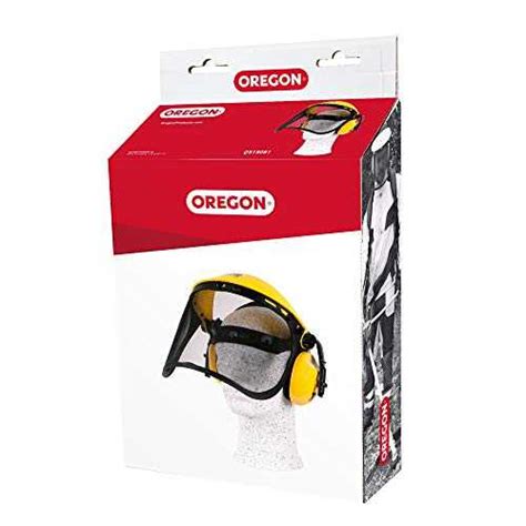 Oregon Casque de protection avec visière en maille et protège oreilles