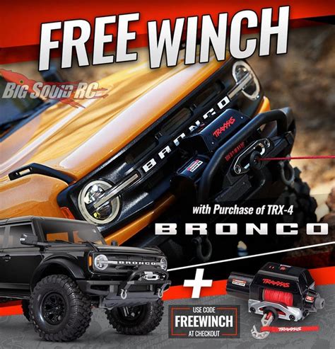 Traxxas Announces Free Winch With Purchase Of Trx 4 Bronco Big Squid Rc Rc Car And Truck