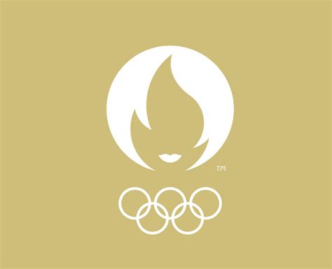 París 2024 oficial olímpico juegos logo blanco símbolo resumen diseño