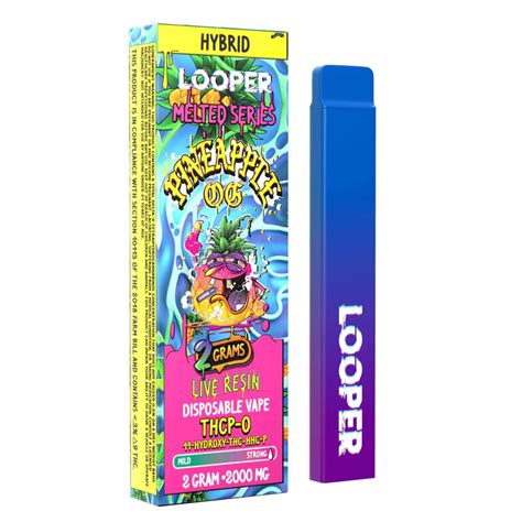 Looper Melted Series Delta 8 Live Resin Thc O Hhc 2g Disposable