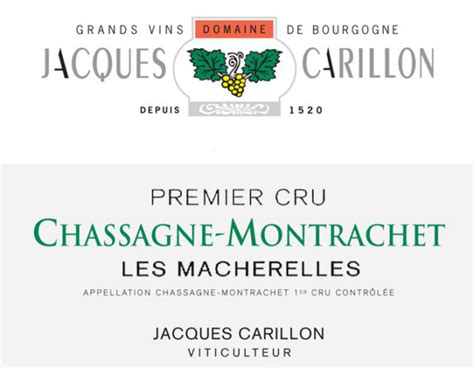 Chassagne Montrachet Blanc Er Cru Les Macherelles Rosenthal Wine