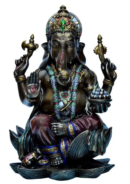 Hindu God Lord Ganesha Ganesh Ganpati Dol Statue Sculptures Figurines