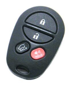 Toyota Highlander Keyless Entry Remote Fob Programming Instructions