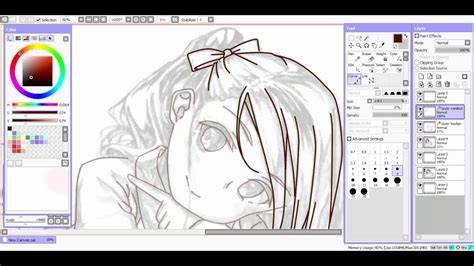 Paint Tool Sai Lineart Tutorial For Mouse User Newbie Bahasa