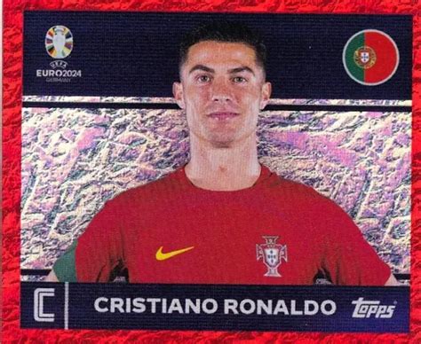 TOPPS UEFA EURO 2024 Sticker Swiss Edition POR 2 Cristiano Ronaldo