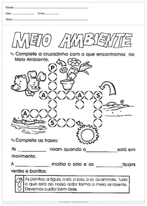 Atividades de Ciências 4º ano - Atividades Educativas - Ler e Aprender
