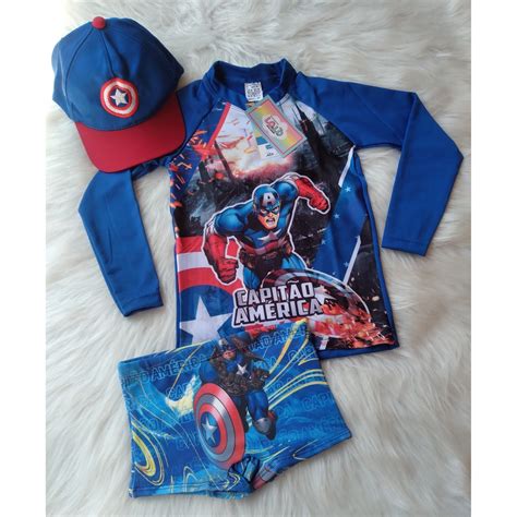 Kit Moda Praia Infantil Camiseta E Sunga Bikini Mai Para Piscina Ver O Minnie Lady Bug Hulk