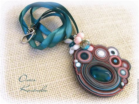 Кулон Подвеска из полимерной глины Закат на облаках в интернет-магазине ...