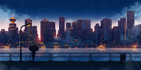 City Night Anime Wallpapers - Wallpaper Cave