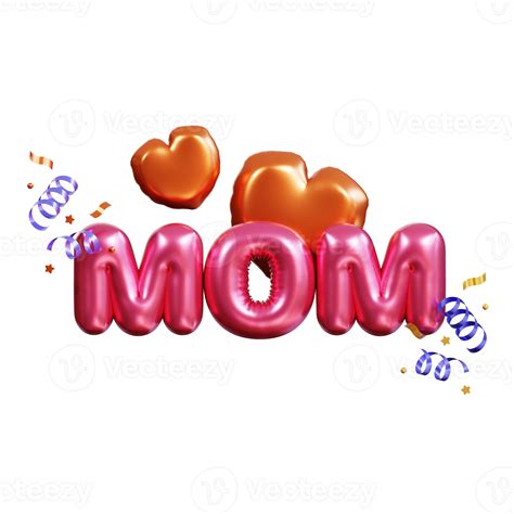 Mothers Day 3d Icon 23627220 Png