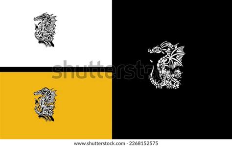 Dragon Wings Vector Illustration Outline Art Stock Vector (Royalty Free) 2268152575 | Shutterstock