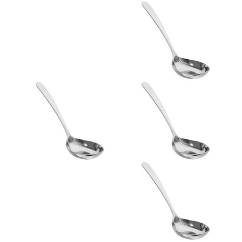Pieces Stainless Steel Hot Pot Spoon Ladle Rice Scooper Big Spoon Metal Strainer Asian Salad