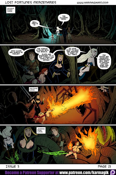 Lost Fortunes Mercenaries Page Color By Karmagik Hentai Foundry