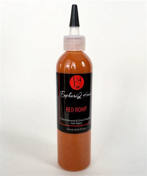 Scotch Bonnet Ghost Peppers Hot Sauce Red Romp Sohot Sauce