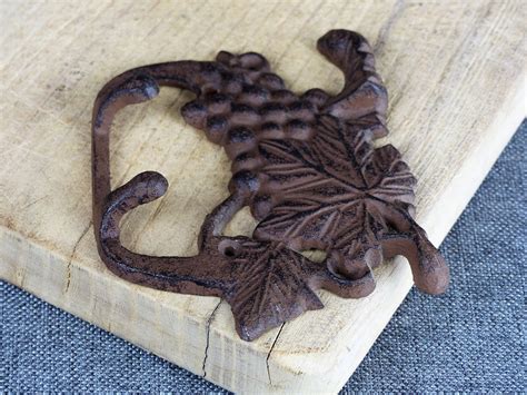 Vintage French Cast Iron Double Wall Hook